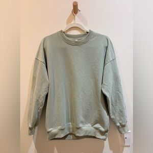 Wishlist Women's Light Green Crew Neck Sweater